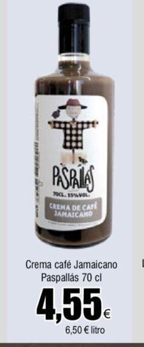 FROIZ Crema Café Jamaicano Paspallás 70cl oferta