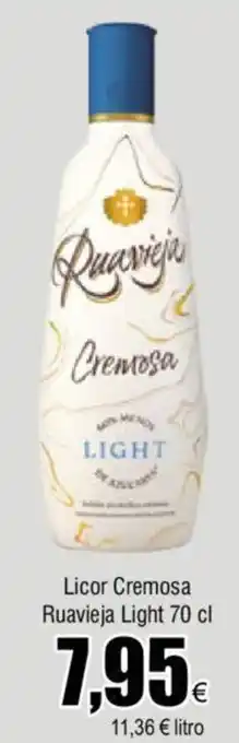 FROIZ Licor Cremoso Ruavieja Light 70cl oferta