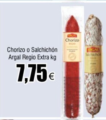 FROIZ Chorizo o Salchichón Argal Regio Extra Kg oferta
