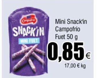 FROIZ Mini Snack'in Campofrio Fuet 50g oferta