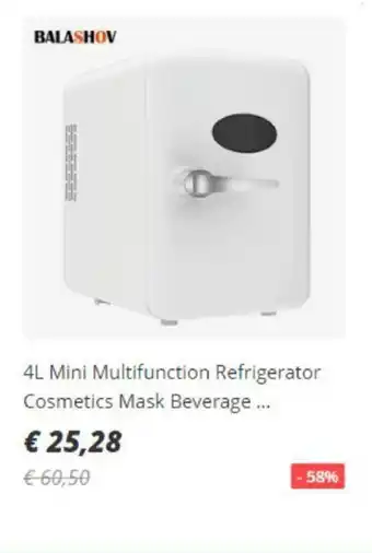Aliexpress 4L Mini Multifunction Refrigerator Cosmetics Mask Beverage oferta