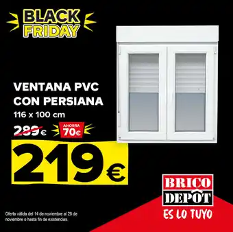 Brico Depôt Ventana PVC Con Persiana oferta