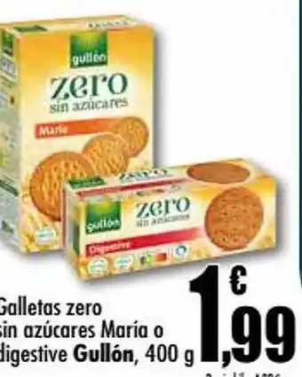 Unide Supermercados Galletas zero sin azúcar marí o digestive gullón oferta