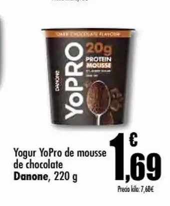 Unide Supermercados Yogur yopro de mousse de chocolate danone oferta