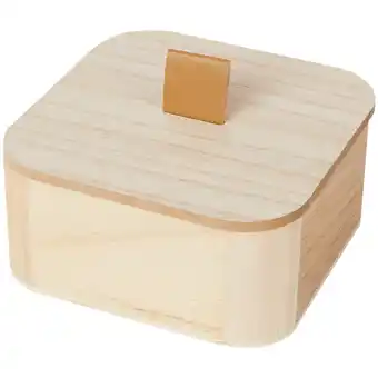 Action Caja de almacenaje de madera con tapa oferta