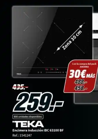 MediaMarkt Encimera Induccion IBC 63100 BF oferta
