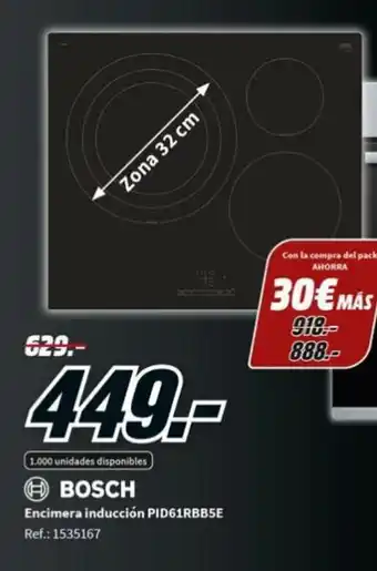 MediaMarkt Encimera Induccion PID61RBBSE oferta