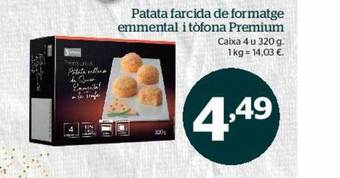 La Sirena Patata farcida de formatge emmental i tòfona premium oferta