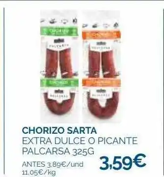 Supermercados La Despensa Chorizo sarta extra dulce picante palcarsa oferta
