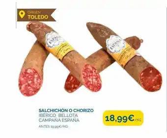 Supermercados La Despensa Salchichón on chorizo ibérico bellota campana españa oferta