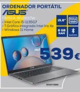 Euronics Ordenador portátil asus oferta