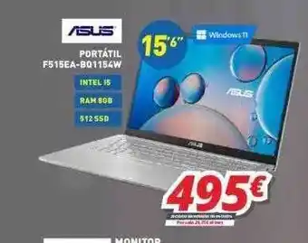 Mi electro Asus portátil f515ea-bq1154w oferta