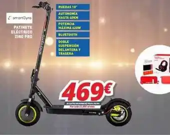 Smartgyro patinete eléctrico ziro pro