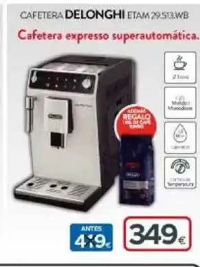 Tien 21 Cafetera delonghi etam 29.513.wb oferta