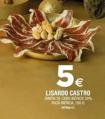 Jamón de cebo lisardo castro
