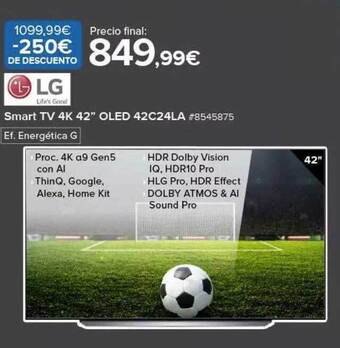 Costco Lg smart tv 4k 42 oferta