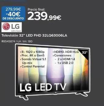 Costco Lg televisión 32 oferta