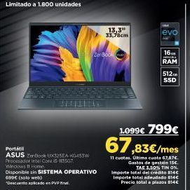 El Corte Inglés Portátil asus oferta