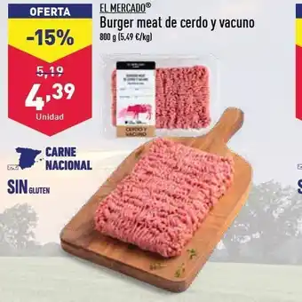 ALDI Burger meat oferta