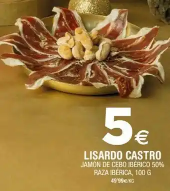 BM Supermercados Jamón ibérico de cebo lisardo castro oferta