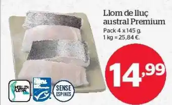 La Sirena Llom de lluç austral premium oferta