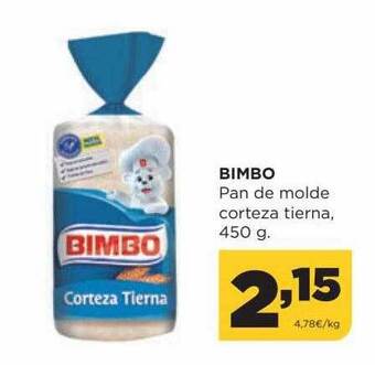 Alimerka Bimbo pan de molde corteza tierna oferta