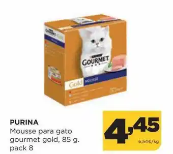 Alimerka Purina mousse para gato gourmet gold pack 8 oferta