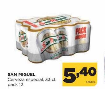 Alimerka San miguel cerveza especial pack 12 oferta