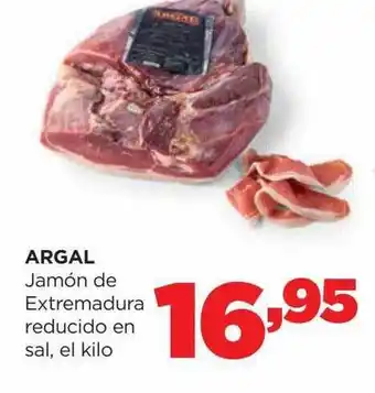 Alimerka Argal jamón de extramadura reducido en sal el kilo oferta