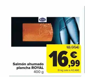 Carrefour Salmón ahumado plancha royl oferta