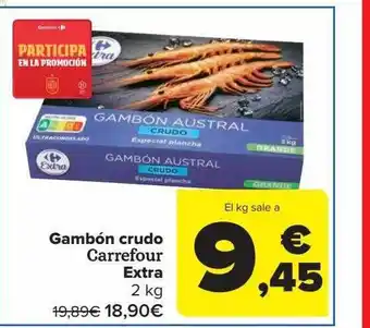 Carrefour Gambón crudo carrefour extra oferta