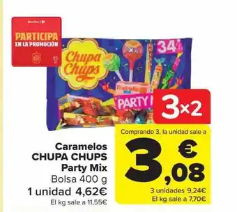 Carrefour Caramelos chupa chups party mix bolsa oferta