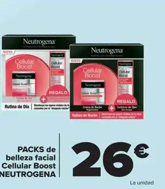 Carrefour Pack de belleza facial cellular boost neutrogena oferta