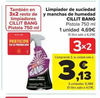 Carrefour Limpiador de suciedad y manchas de humedad cillit bang pistola oferta