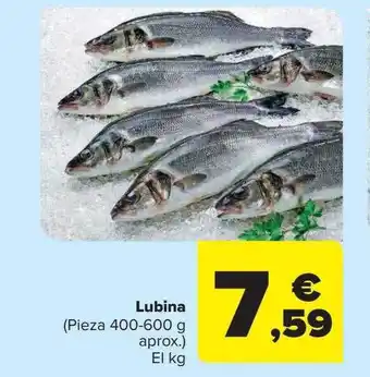 Carrefour Lubina el kg oferta