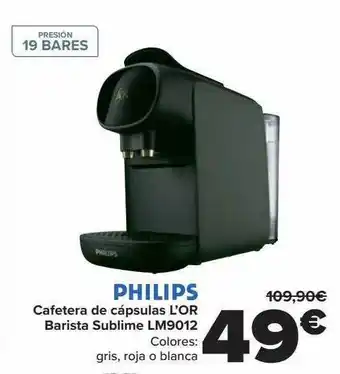 Carrefour Philips cafetera de cápsulas l'or barista sublime lm9012 oferta