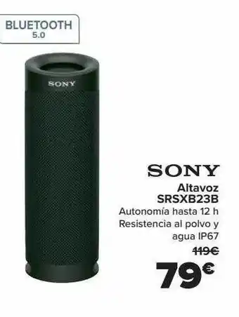 Carrefour Sony altavoz srsxb23b oferta