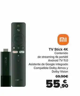 Carrefour Tv stick 4k oferta