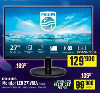 Beep Philips Monitor LED 271V8LA oferta