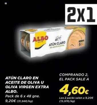 Supercor Atún Claro en Aceite de Oliva U Oliva Viergen Extra Albo oferta