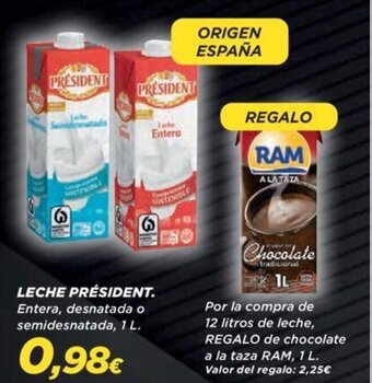 Supercor Leche Président oferta