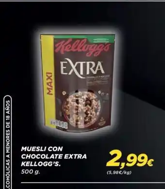 Supercor Muesli Con Chocolate Extra Kellogg's oferta