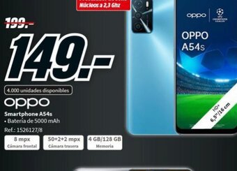 MediaMarkt Oppo Smartphone A54s oferta