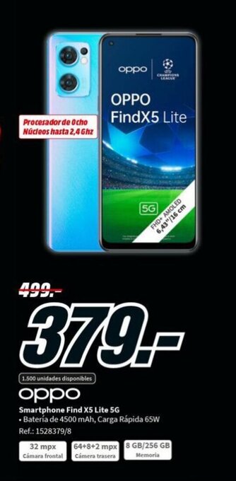 MediaMarkt Oppo Smartphone Find X5 Lite 5G oferta