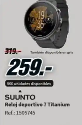 MediaMarkt Reloj Deportivo 7 Titanium oferta