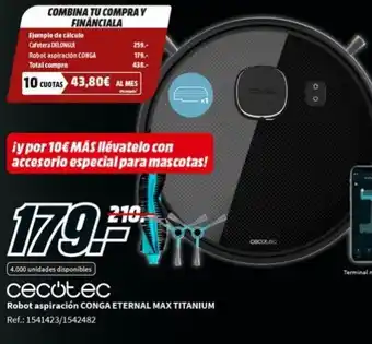 MediaMarkt Robot Aspiración Conga Eternal Maxi Titanium oferta