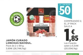 Supercor Jamon Curado Lonchas Navidul oferta