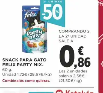 Supercor Snack Para Gato Felix Party Mix oferta