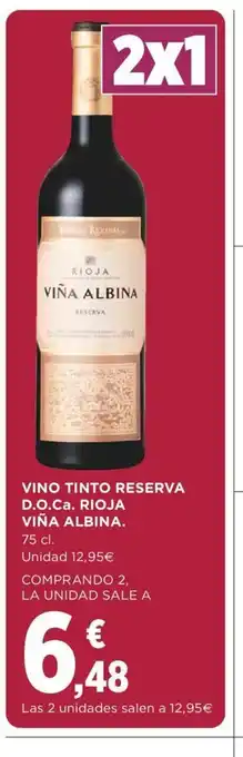Supercor Vino Tinto Reserva D.O Ca Rioja Vina Albina 75cl oferta