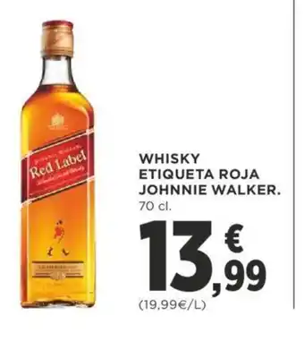 Supercor Whisky Etiqueta Roja Johnniw Walker 75cl oferta